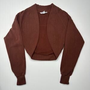 Athleta Brown Open Front Shrug Cardigan